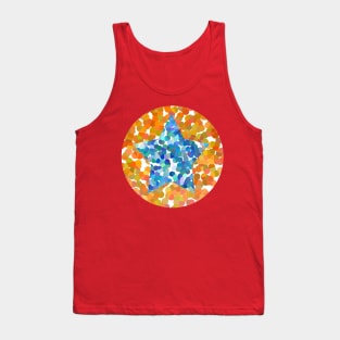 Blue Dotty Star Tank Top